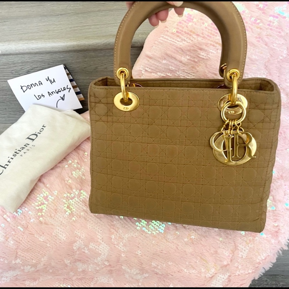 SOLD!!!!!    Lady Dior  Cannage Nylon Medium for SALE